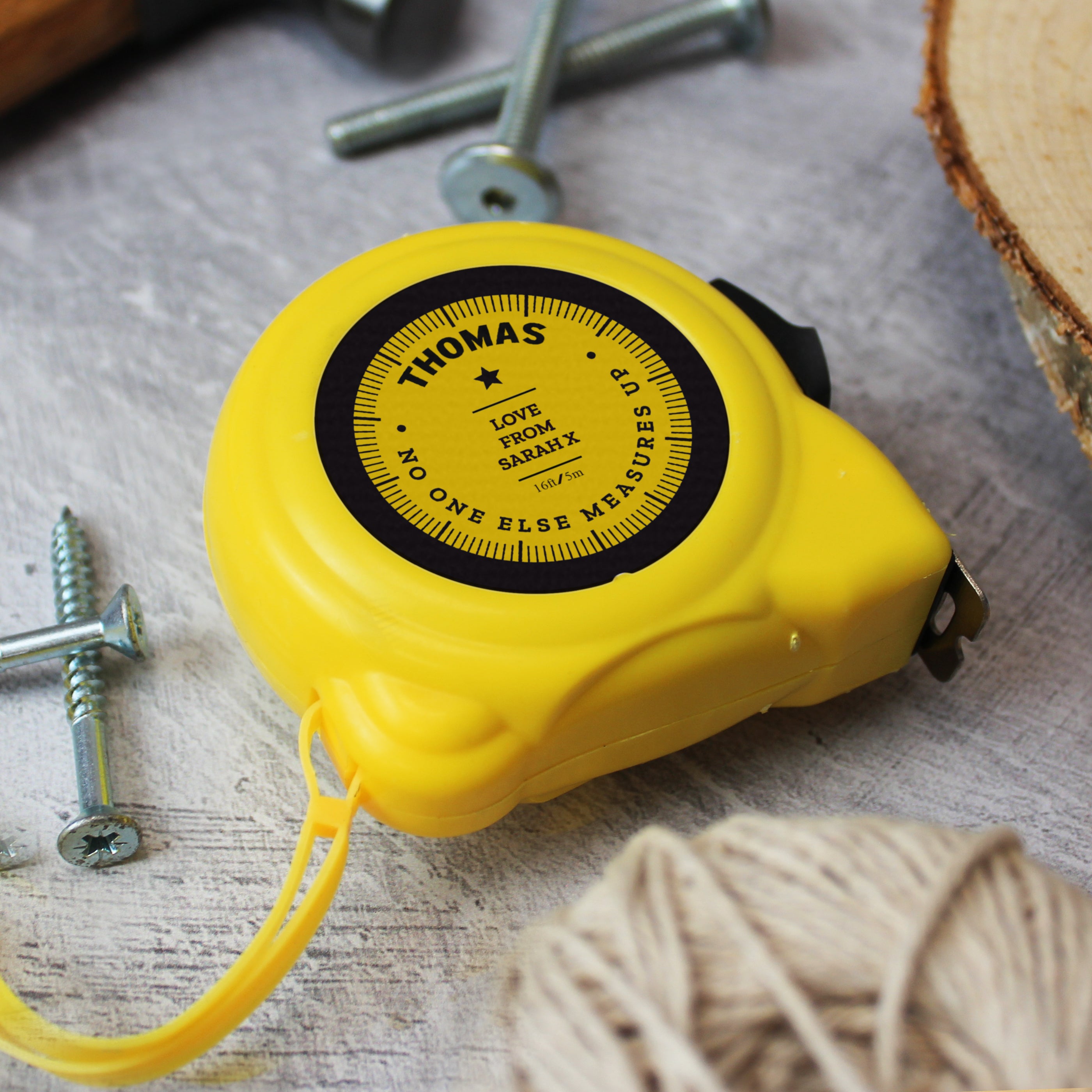 Personalised Dad's 5m Mechanical Tape Measure