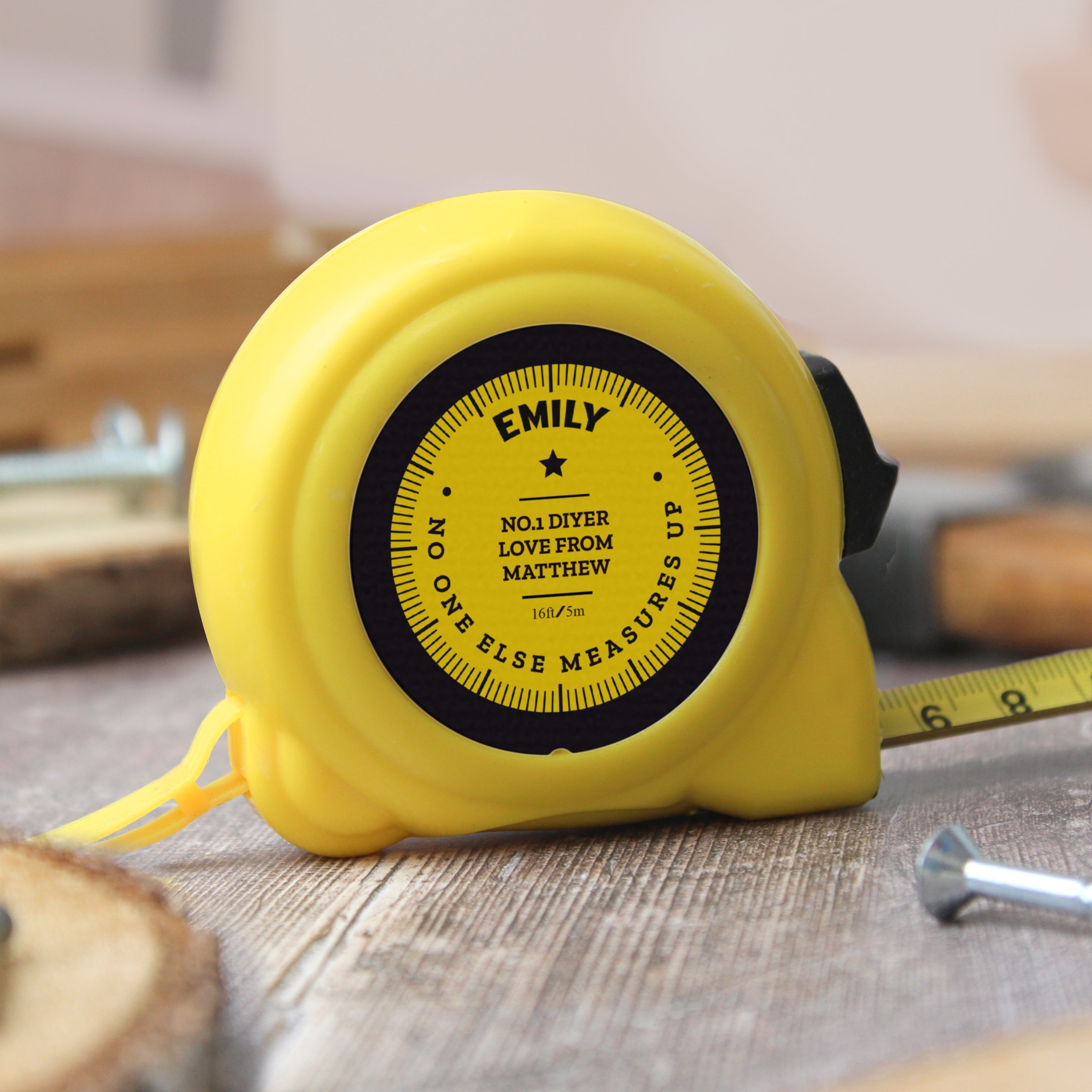 Personalised Dad's 5m Mechanical Tape Measure