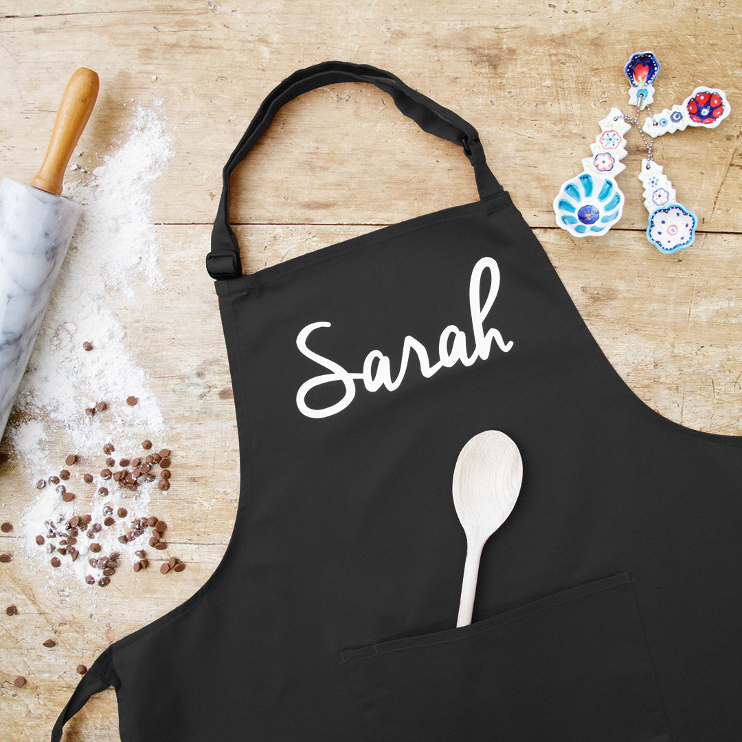 Personalised Apron in Black