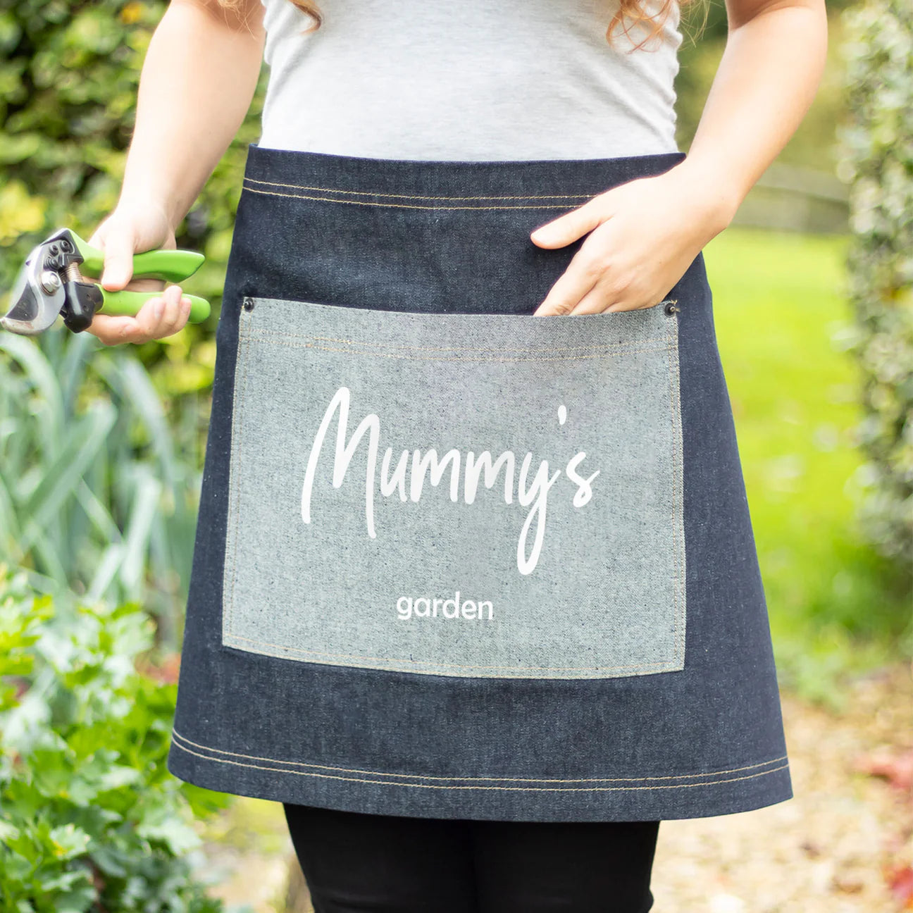 Personalised Denim Garden Apron