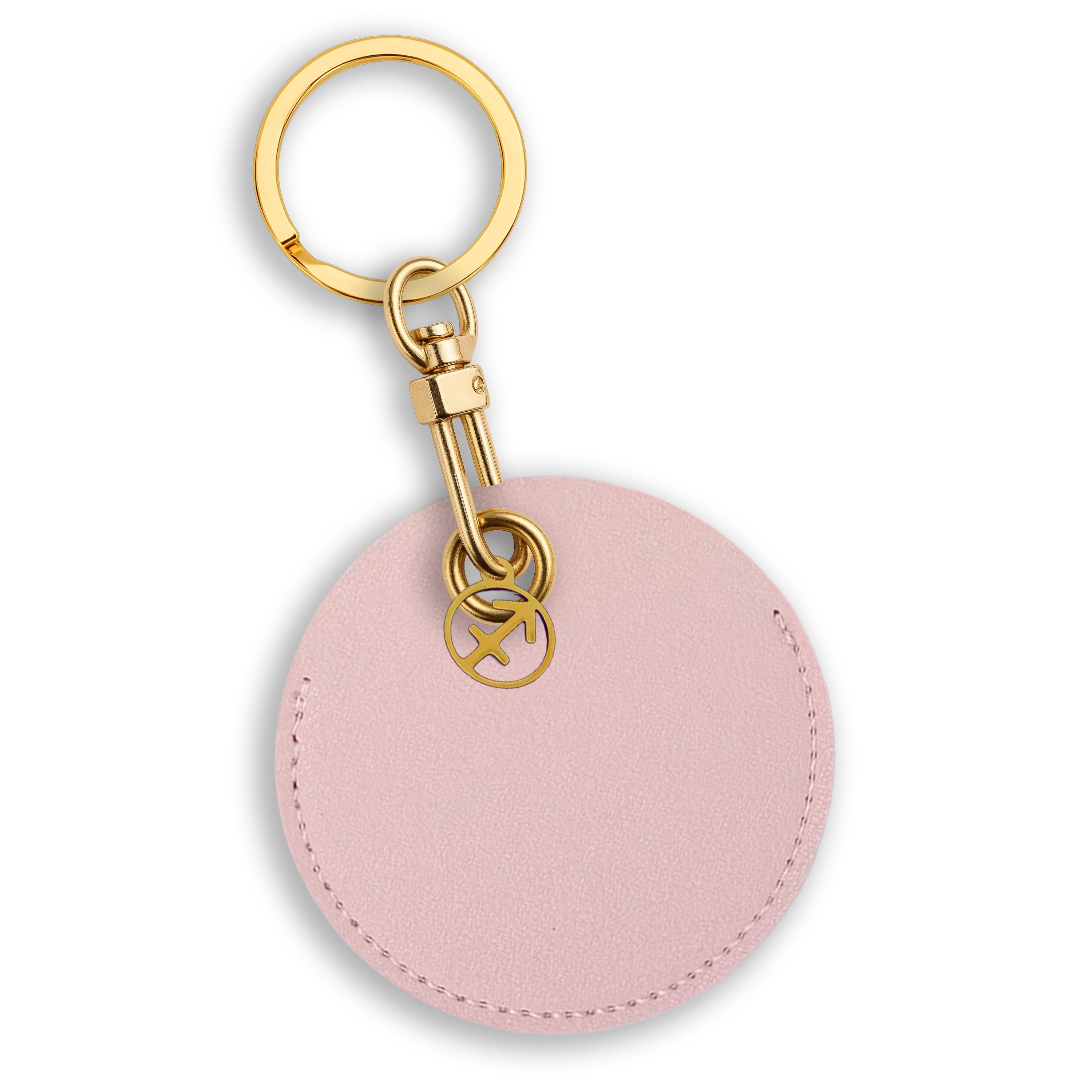 Personalised Vegan Leather Bag Accessory with Zodiac Charm