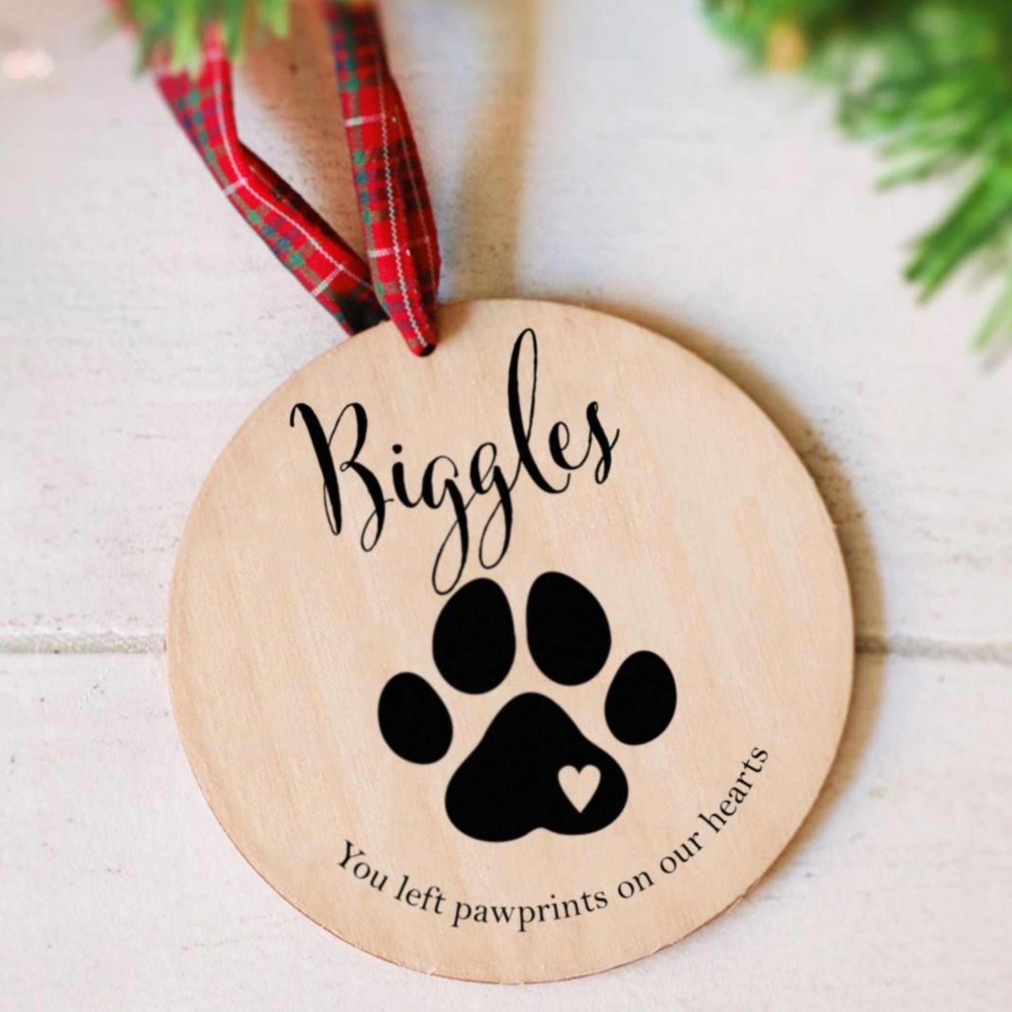 Personalised Pet Memorial Christmas Tree Ornament