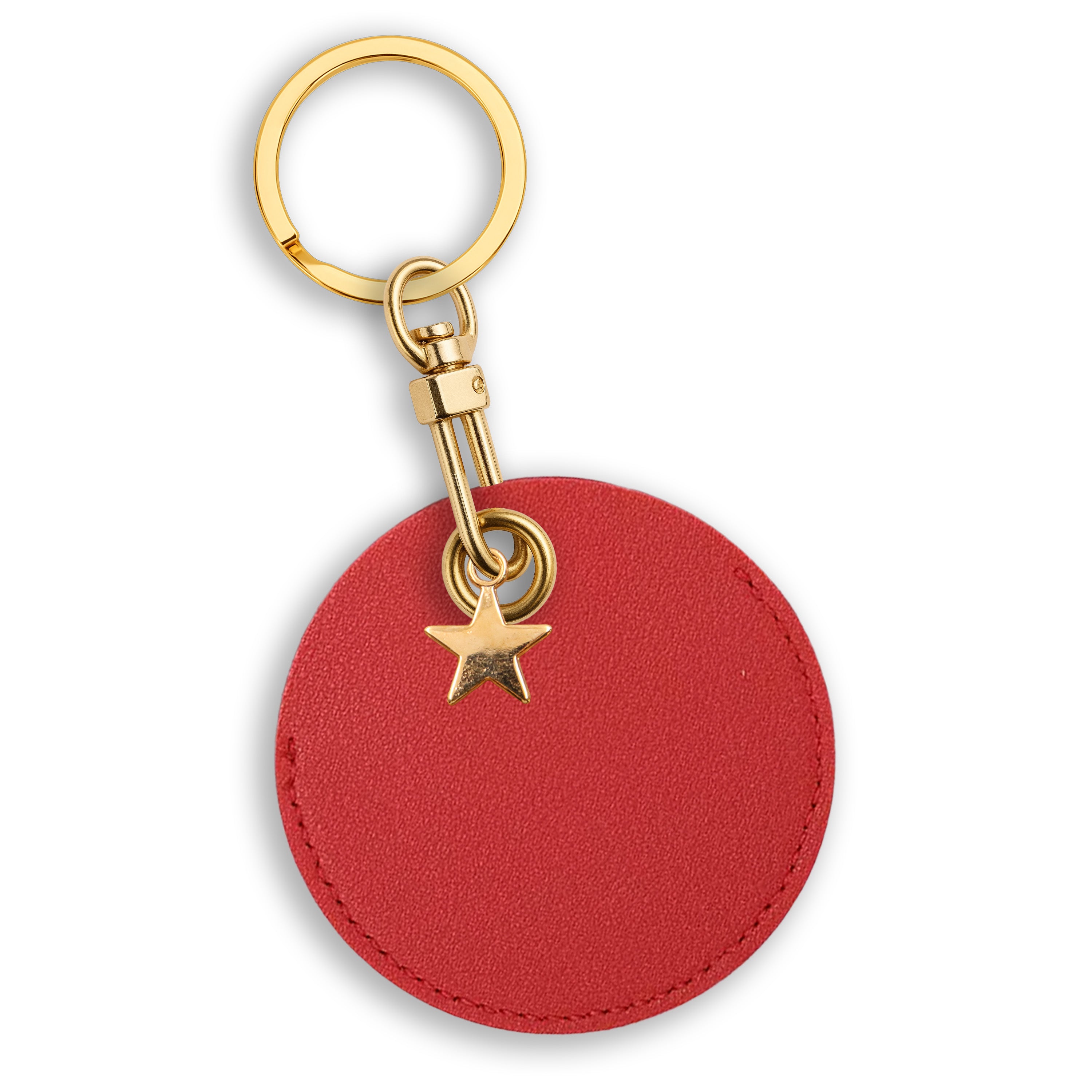 Personalised Vegan Leather Bag Accessory with Charm