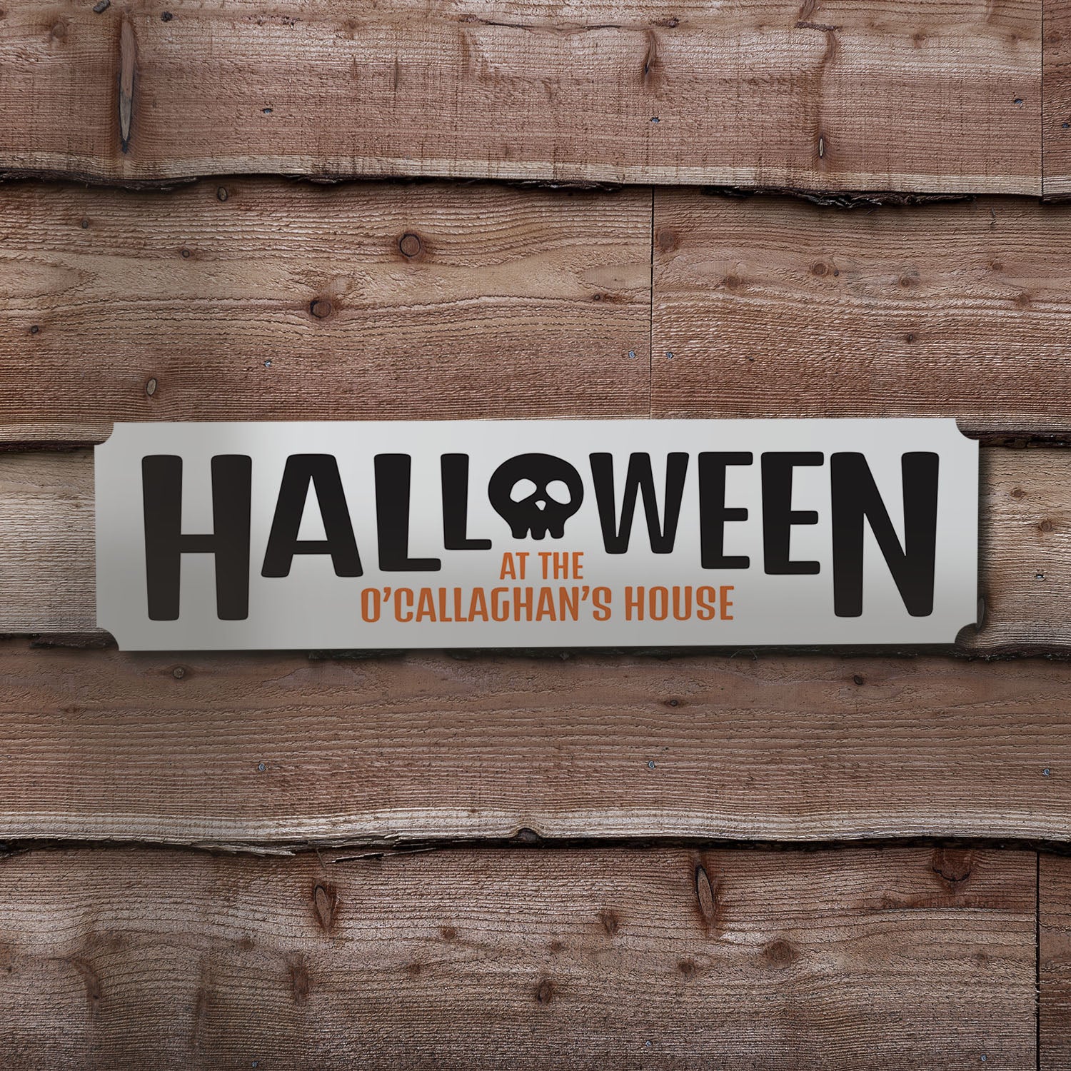 Personalised Halloween House Sign in Black