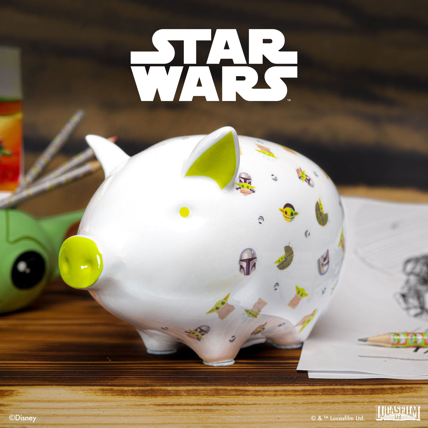 Tilly Pig Star Wars The Mandalorian Piggy Bank