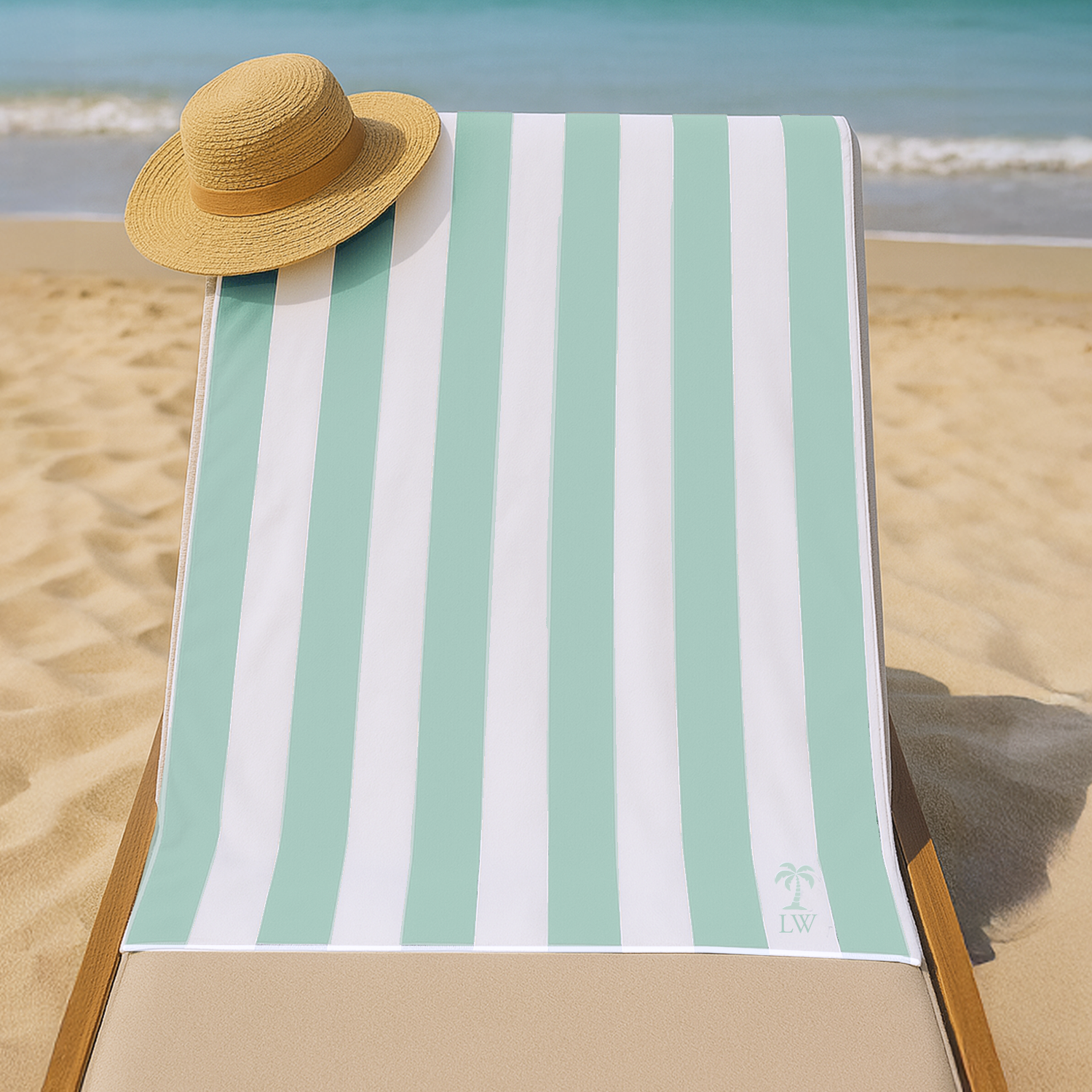 Personalised Embroidered Beach Towel