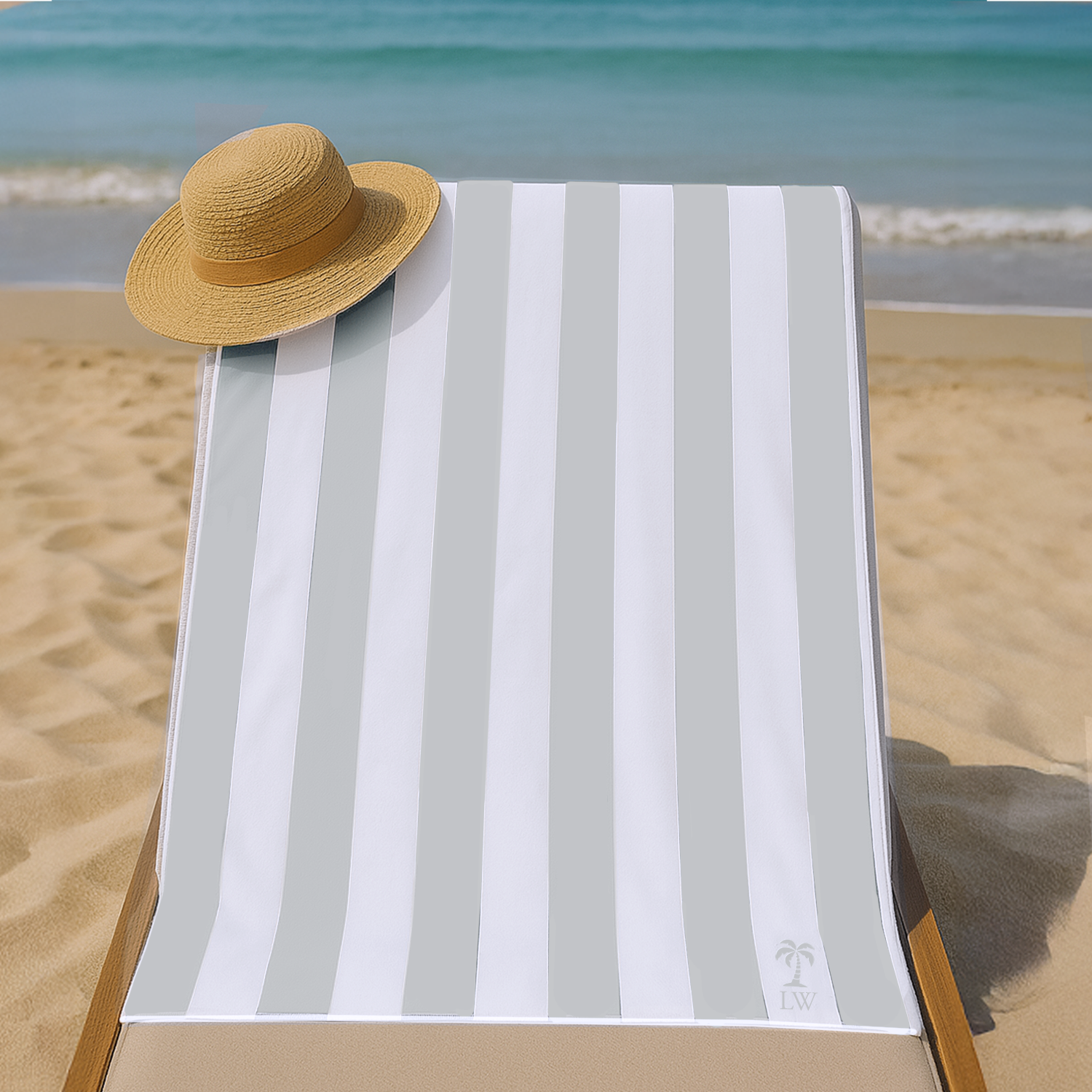 Personalised Embroidered Beach Towel