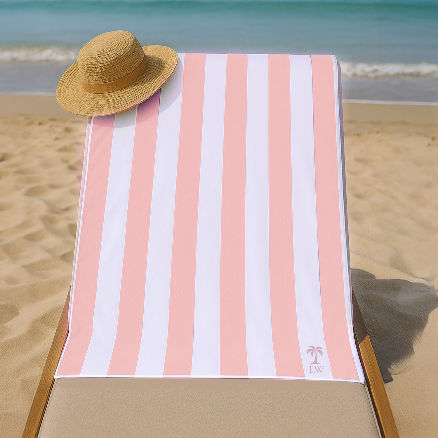 Personalised Embroidered Beach Towel