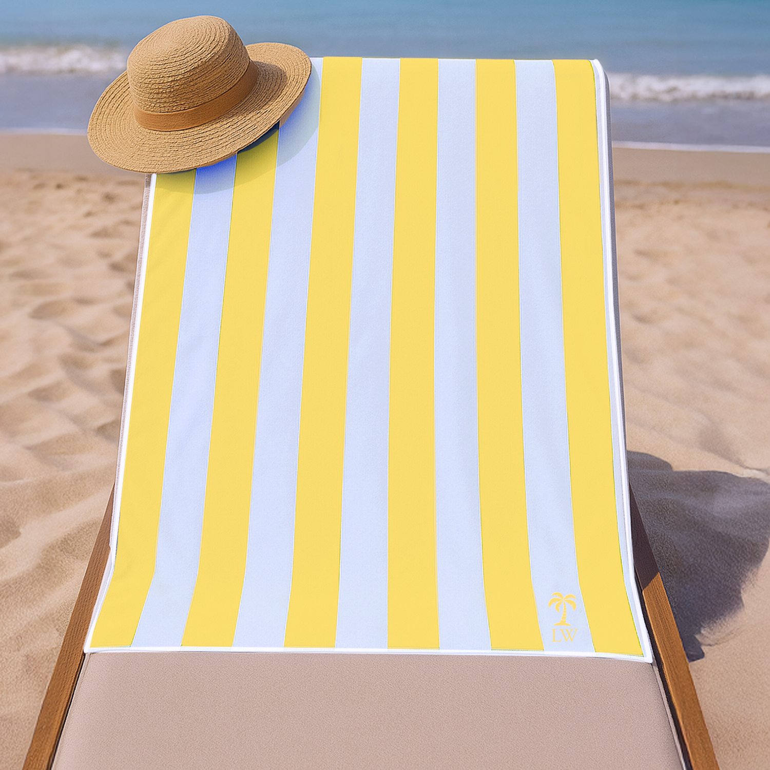 Personalised Embroidered Beach Towel