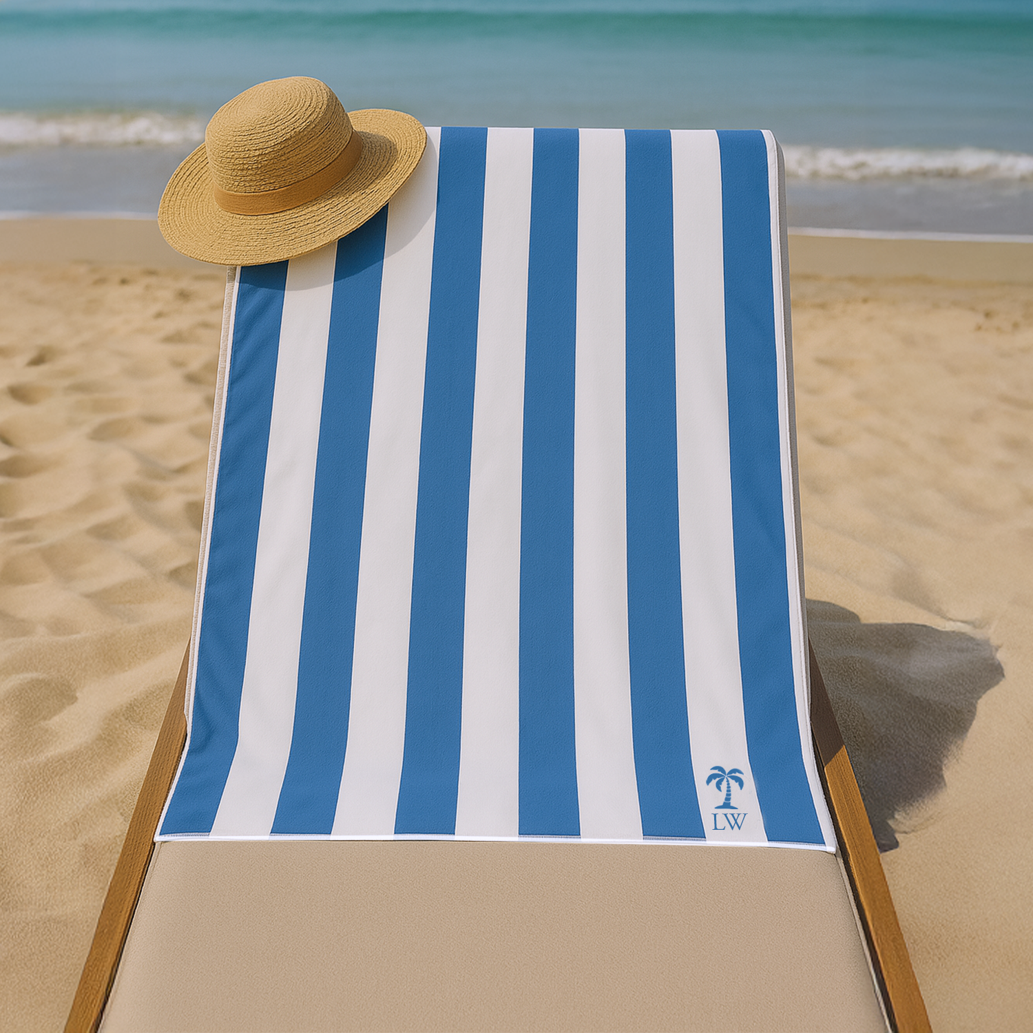 Personalised Embroidered Beach Towel