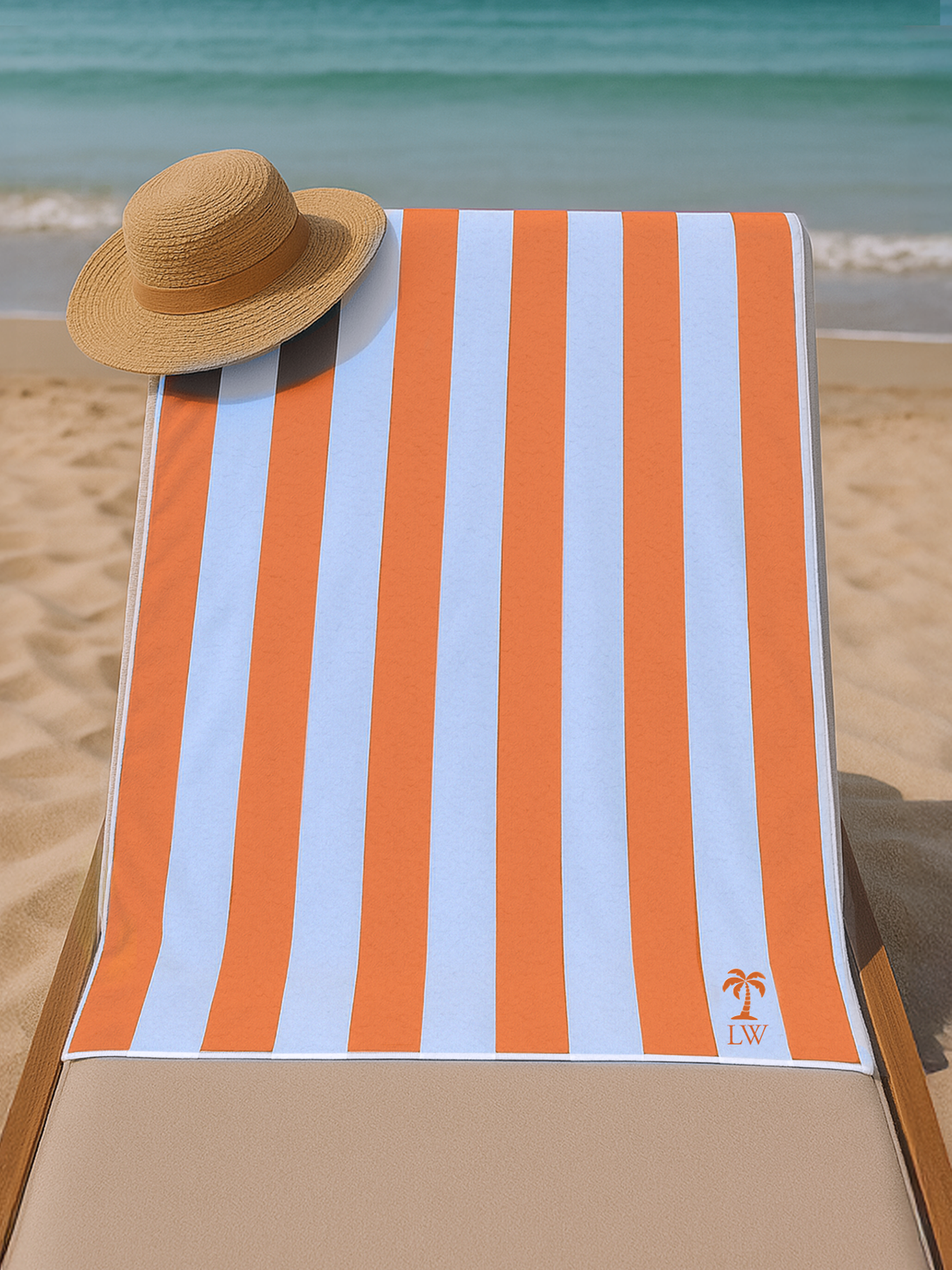 Personalised Embroidered Beach Towel
