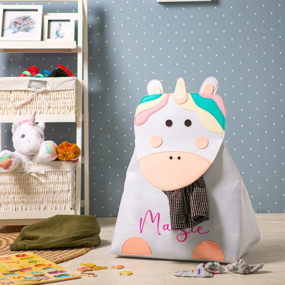 Unicorn personalised bag hotsell