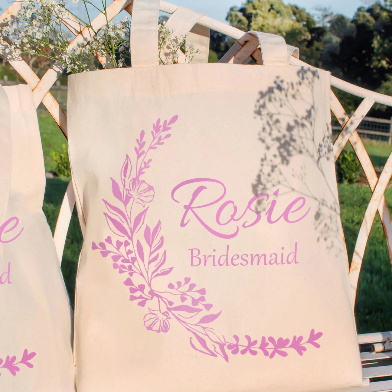 Personalised Bridesmaid Tote Bag