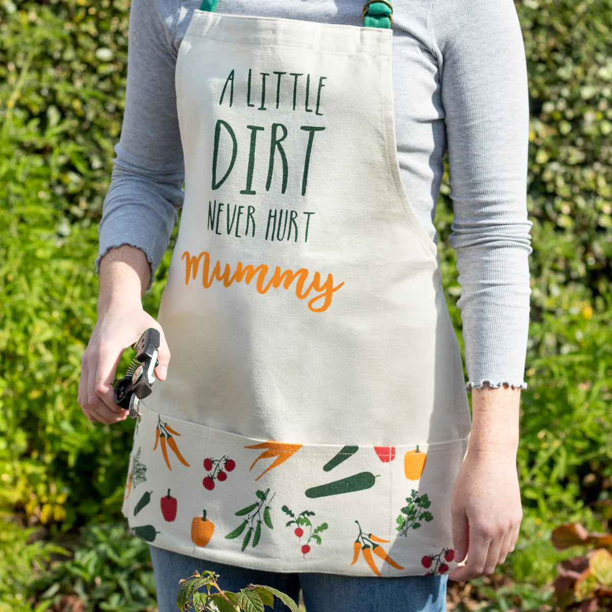 Personalised Veggie Illustration Gardening Apron