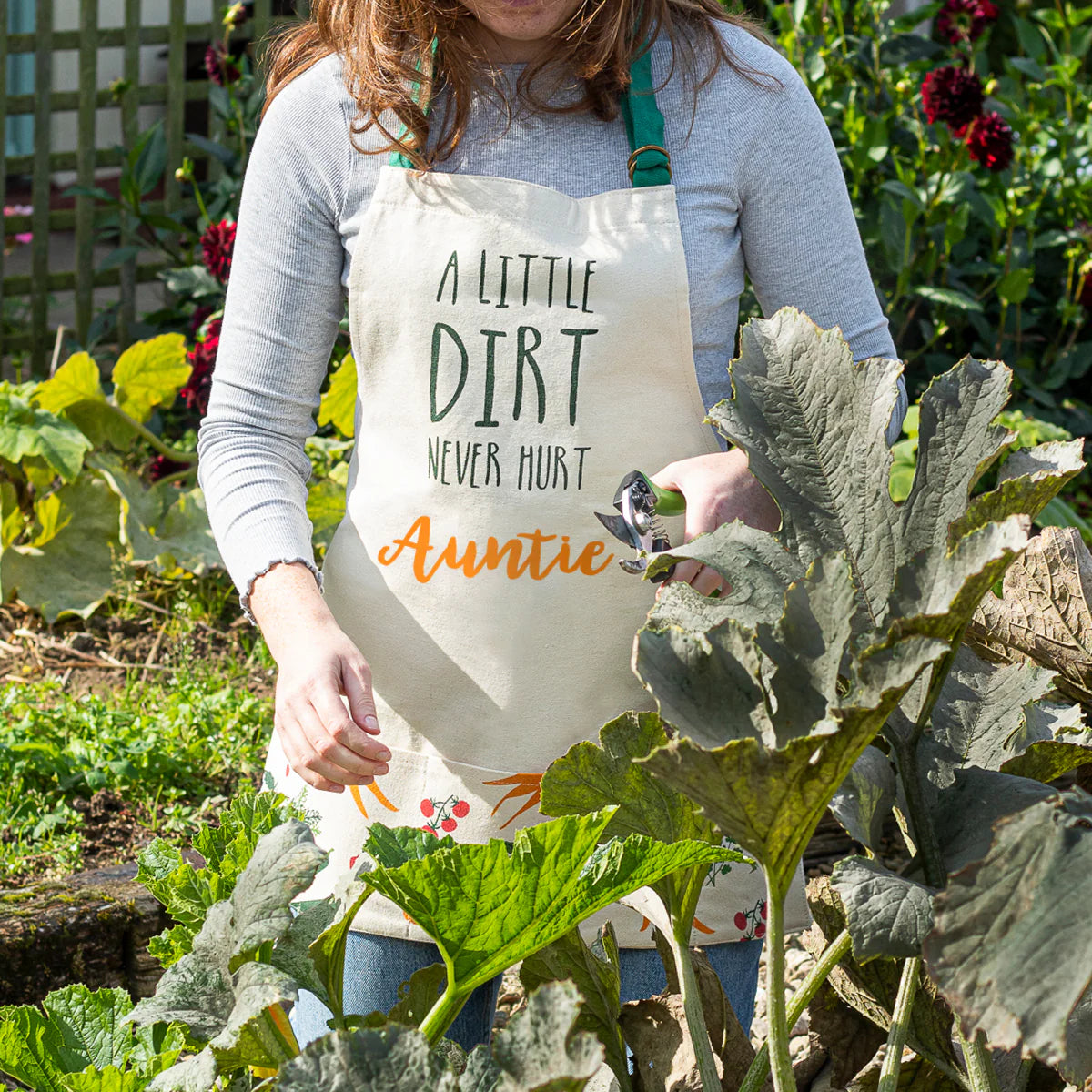 Personalised Veggie Illustration Gardening Apron