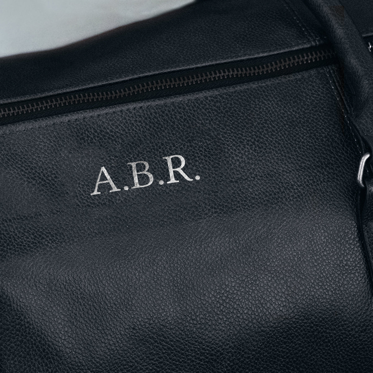 Personalised Vintage Nuhide Holdall in Black