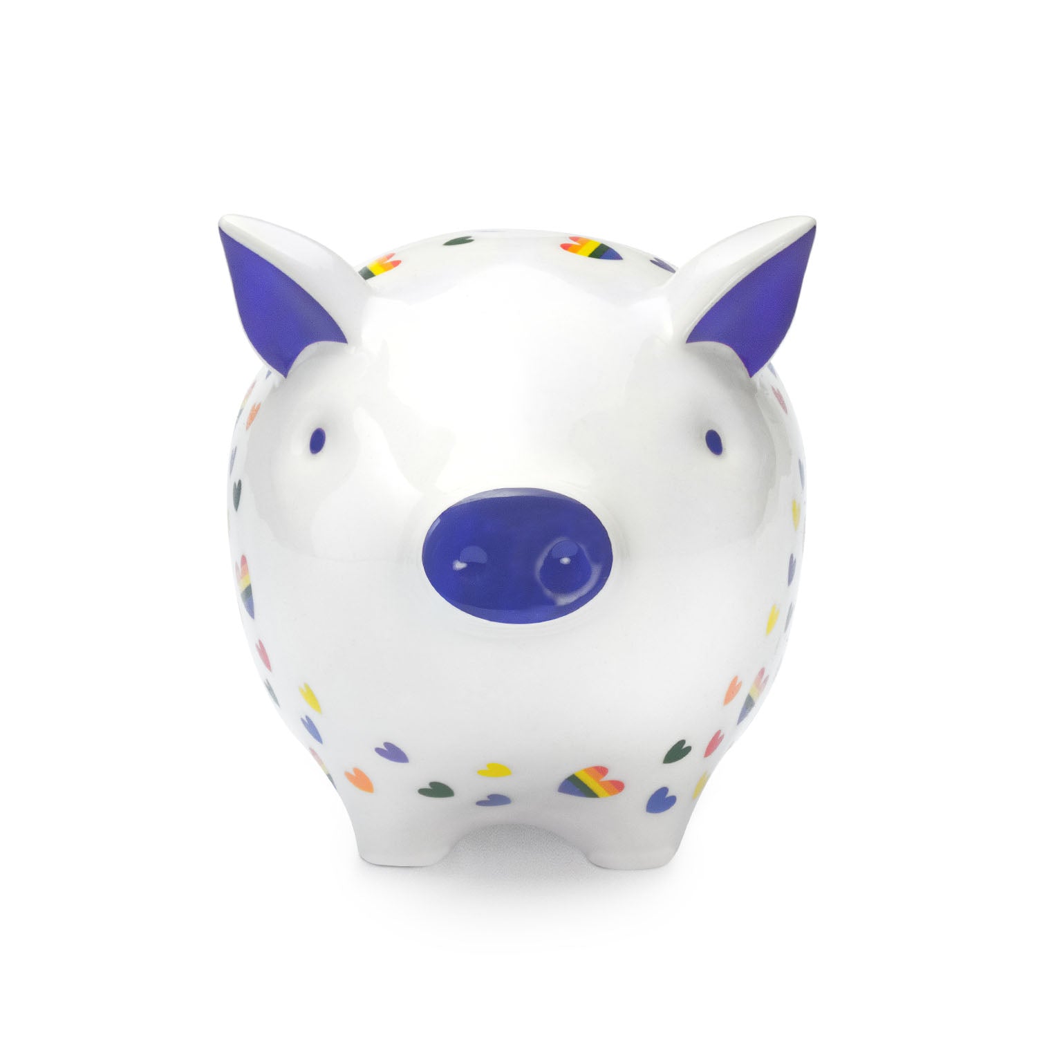 Tilly Pig - Hearts & Rainbows Piggy Bank