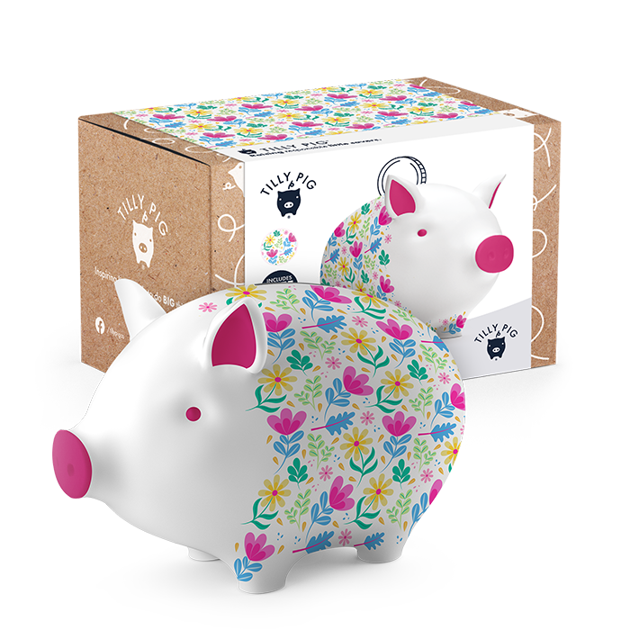 Flower Power Piggy Bank