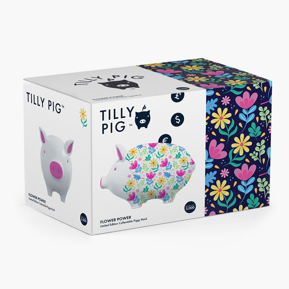 Flower Power Piggy Bank