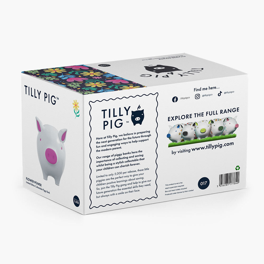 Flower Power Piggy Bank
