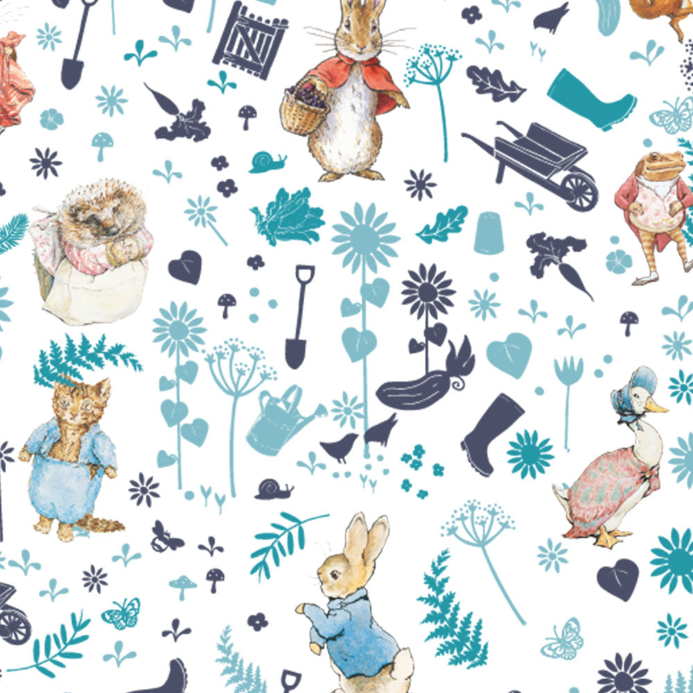 Peter Rabbit and Friends Blue Piggy Bank