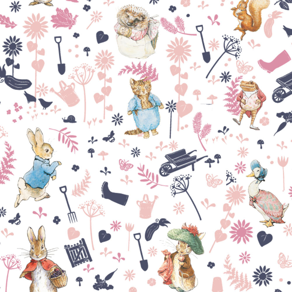 Peter Rabbit and Friends Pink Piggy Bank