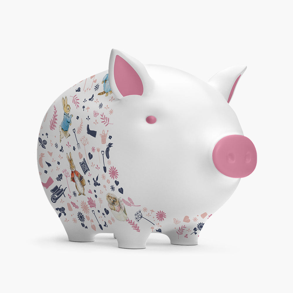 Tilly Pig Peter Rabbit and Friends Pink Piggy Bank