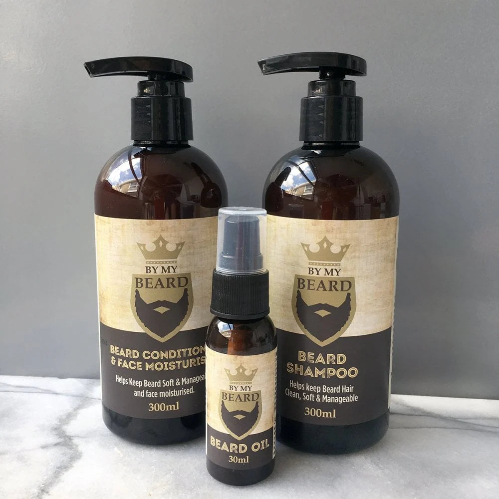 Personalised Beard Style & Care Set in Navy