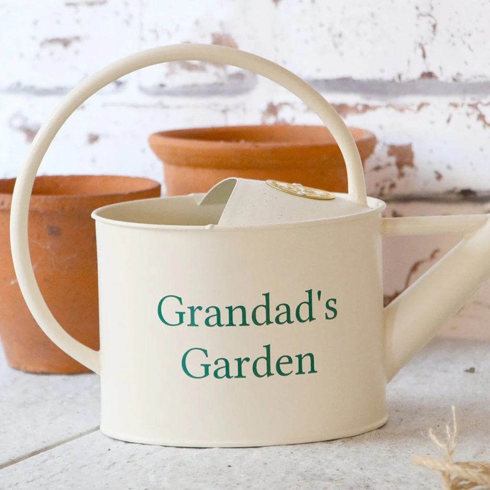 Personalised Cream Watering Can