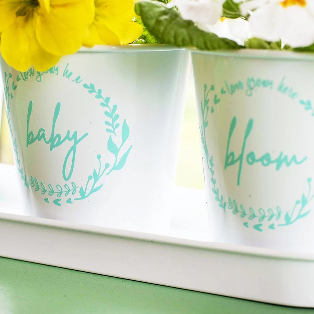 Personalised Indoor Flower Planter Pots