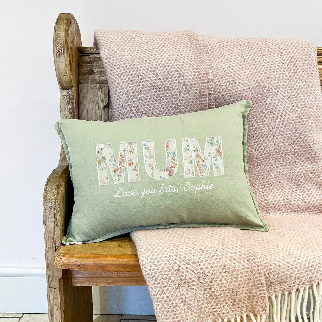 Personalised Mum Appliqued Cushion