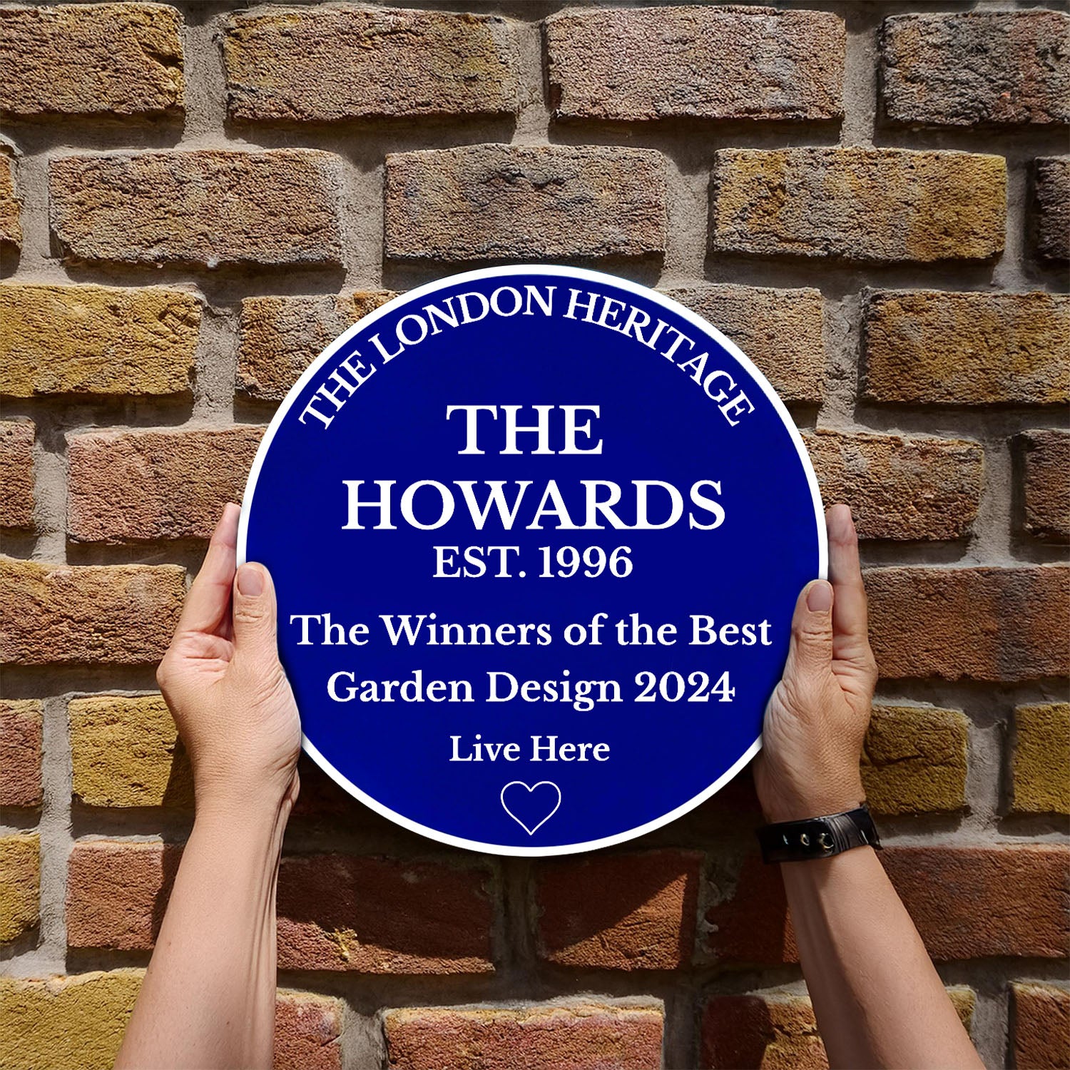 Personalised Blue Plaque