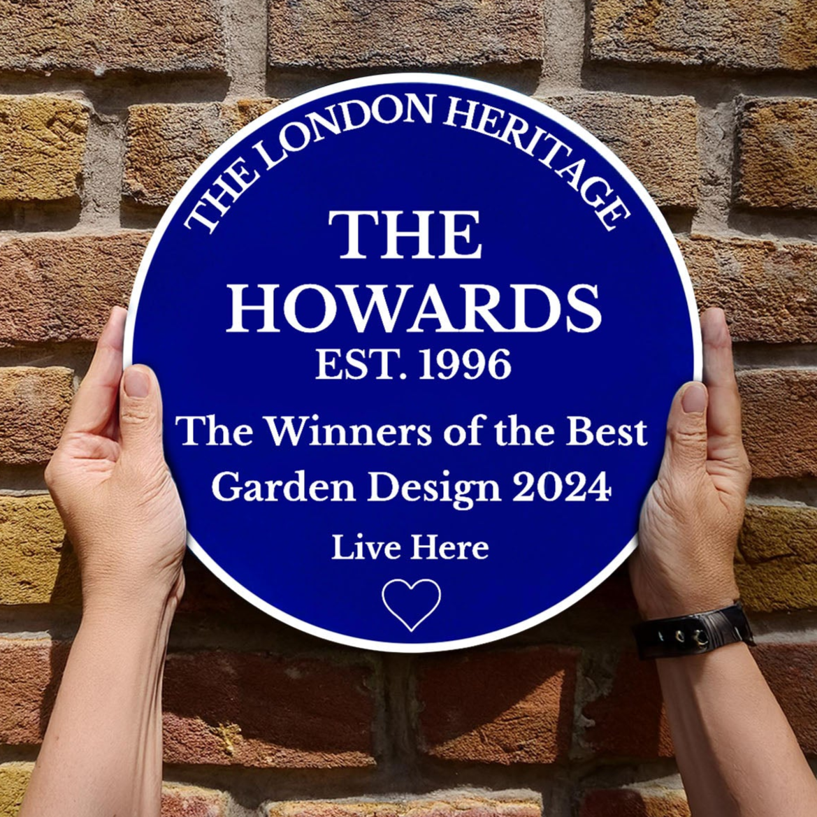 Personalised Blue Plaque