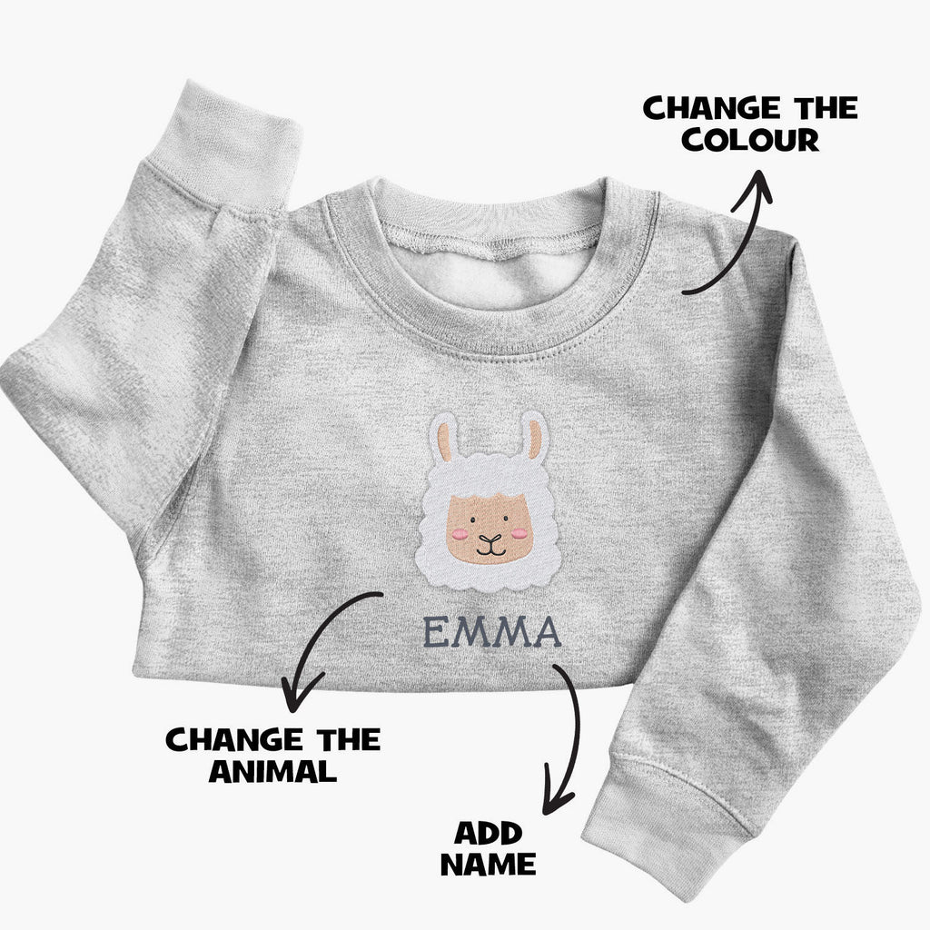 Personalised Embroidered Alpaca Jumper