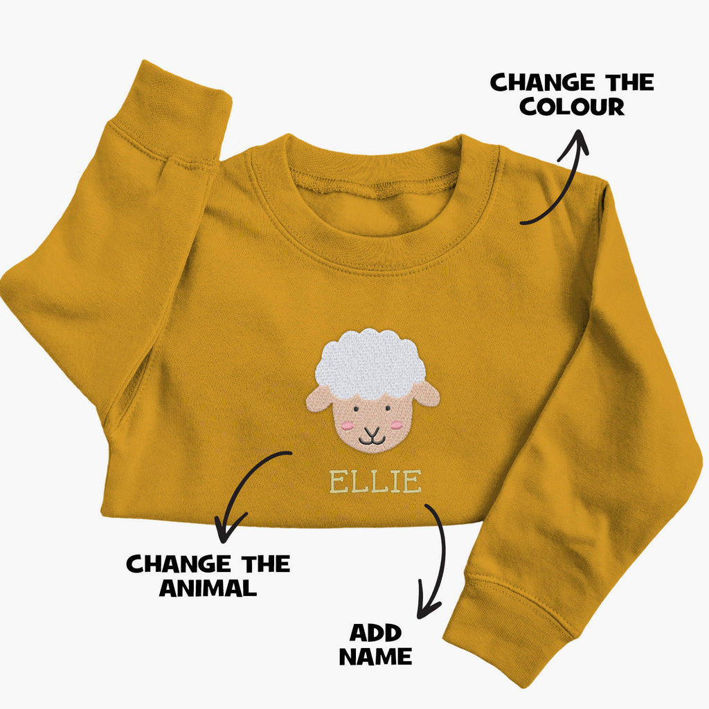 Personalised Embroidered Sheep Jumper