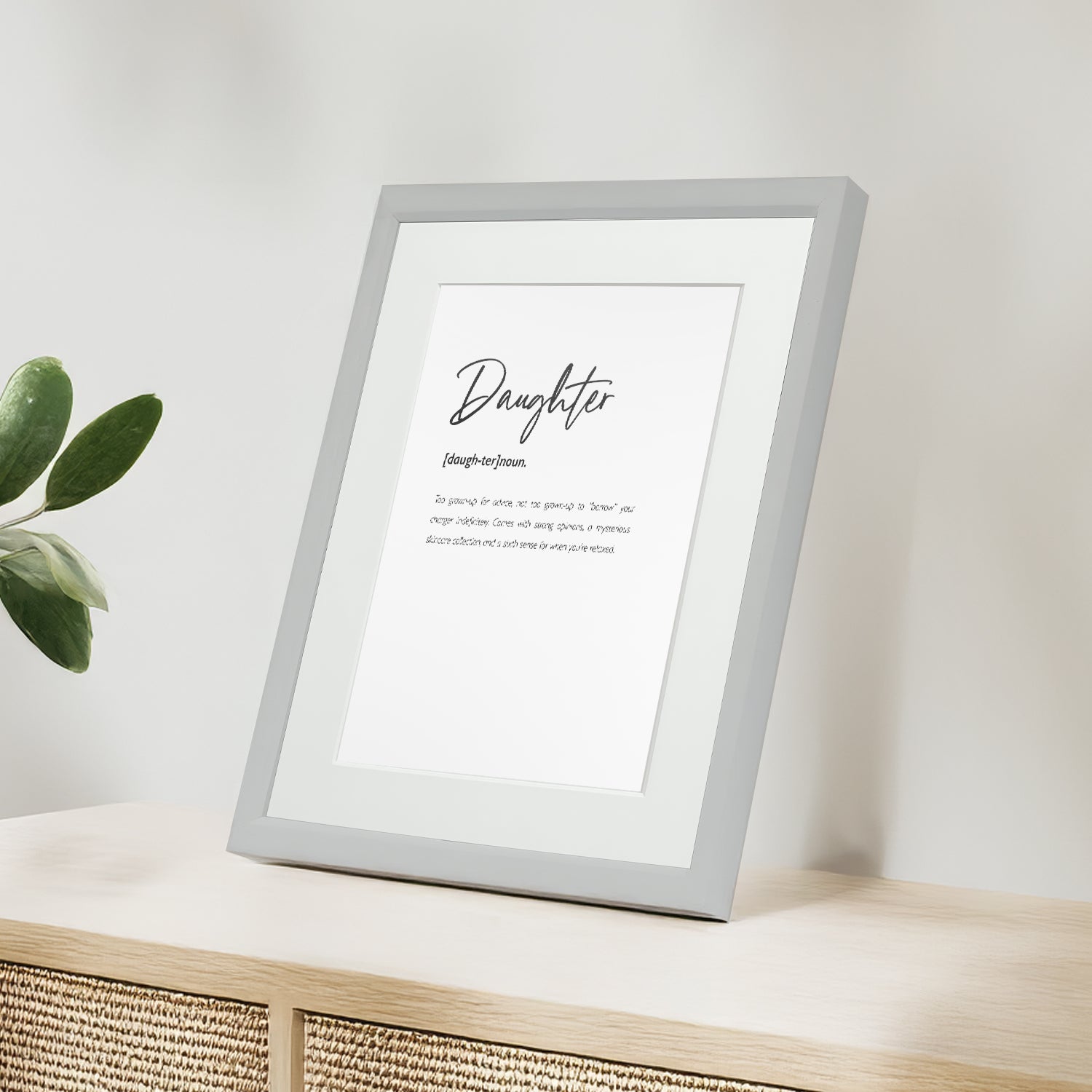 Personalised Daughter Family Keepsake Framed Print