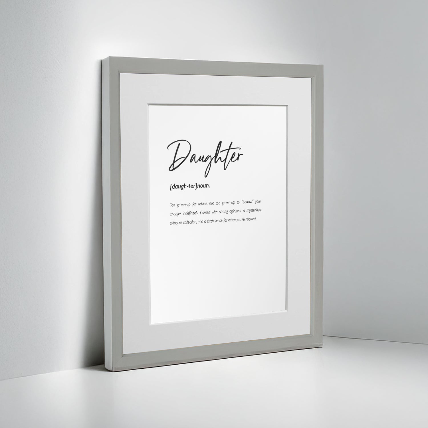 Personalised Daughter Family Keepsake Framed Print