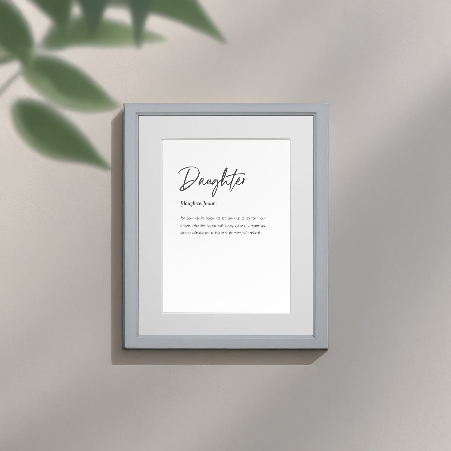 Personalised Daughter Family Keepsake Framed Print