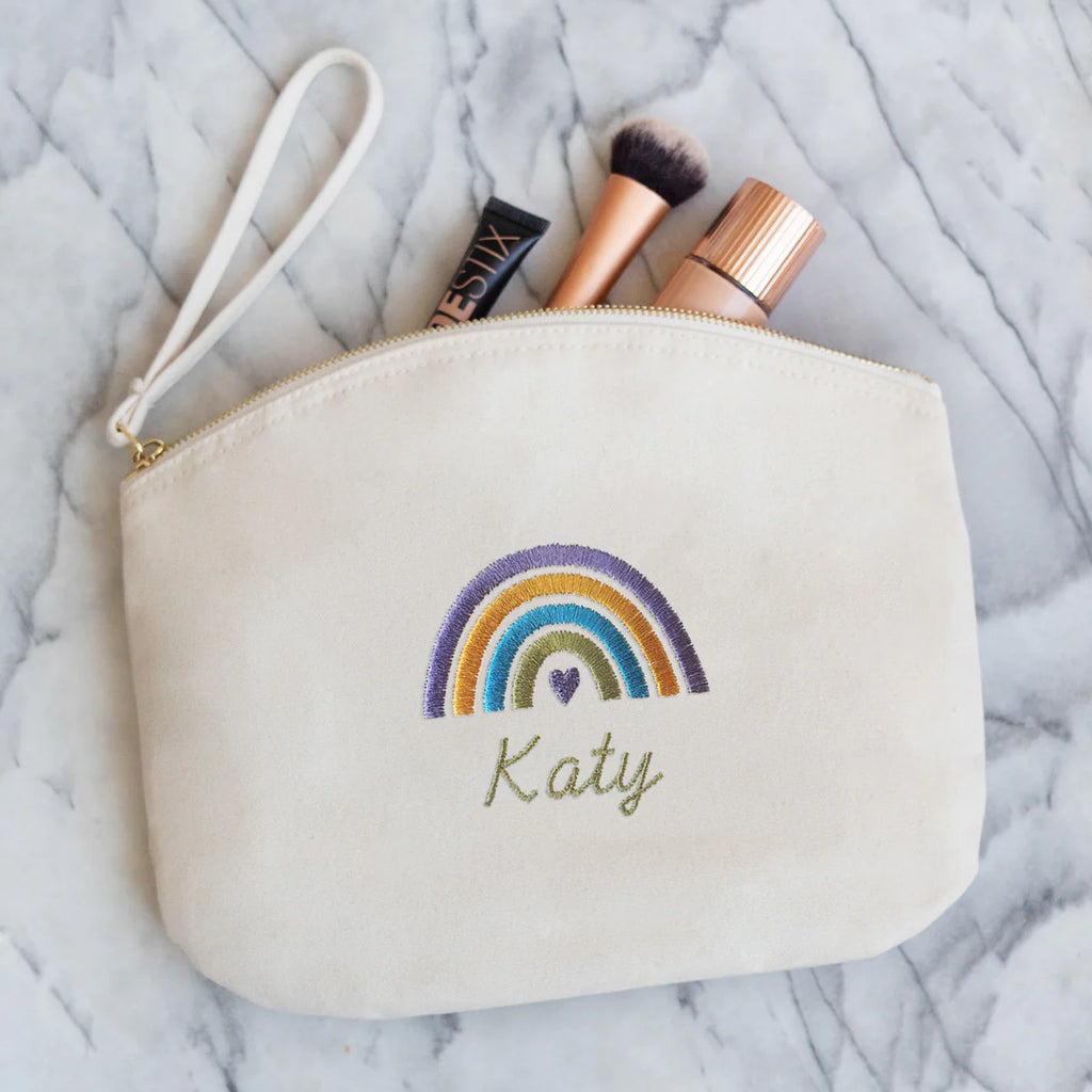 Personalised Embroidered Make Up Bag