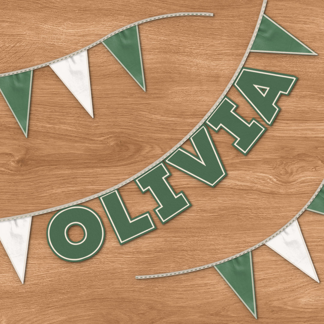Personalised 6 Letter Name Bunting