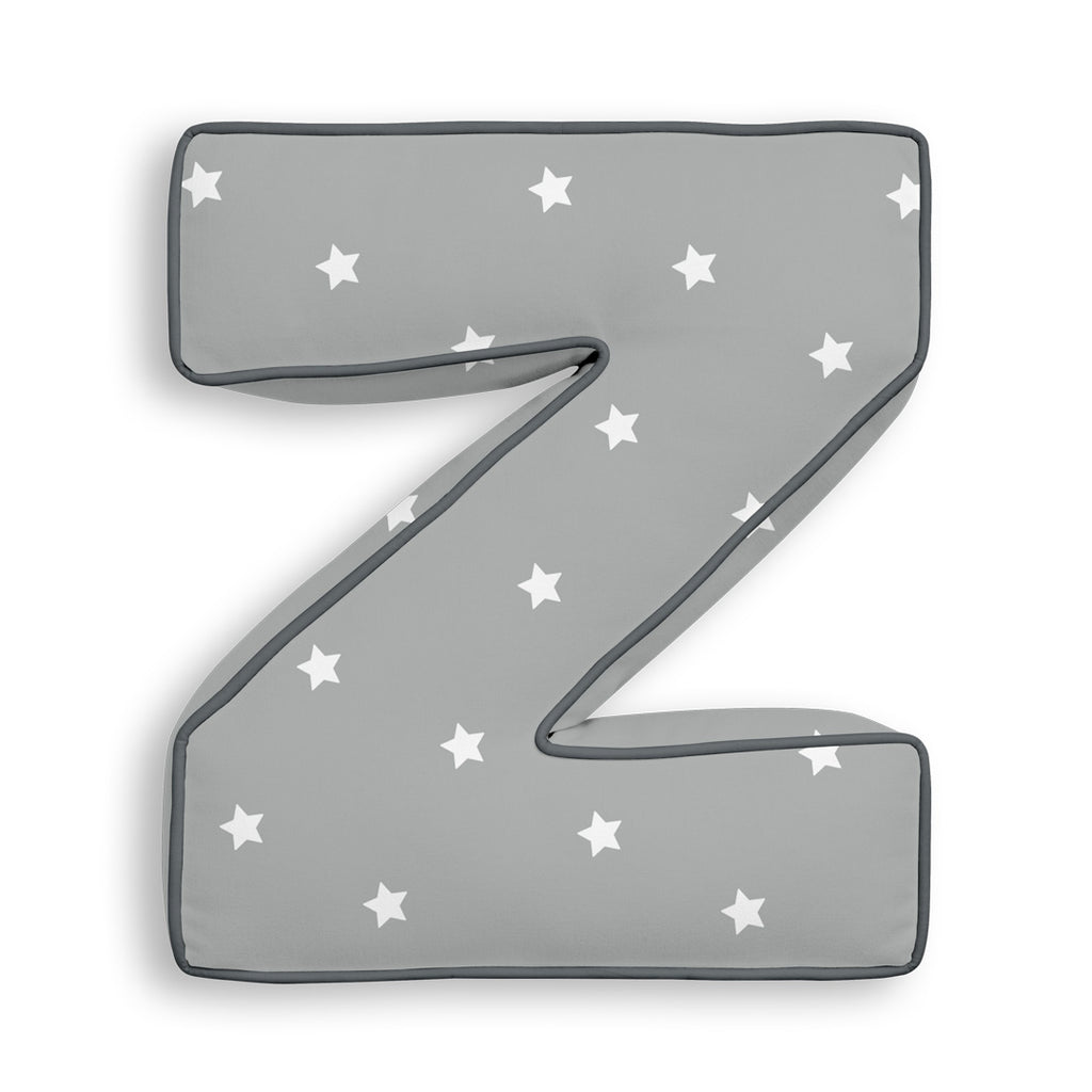 Personalised Letter Cushion Z Stars