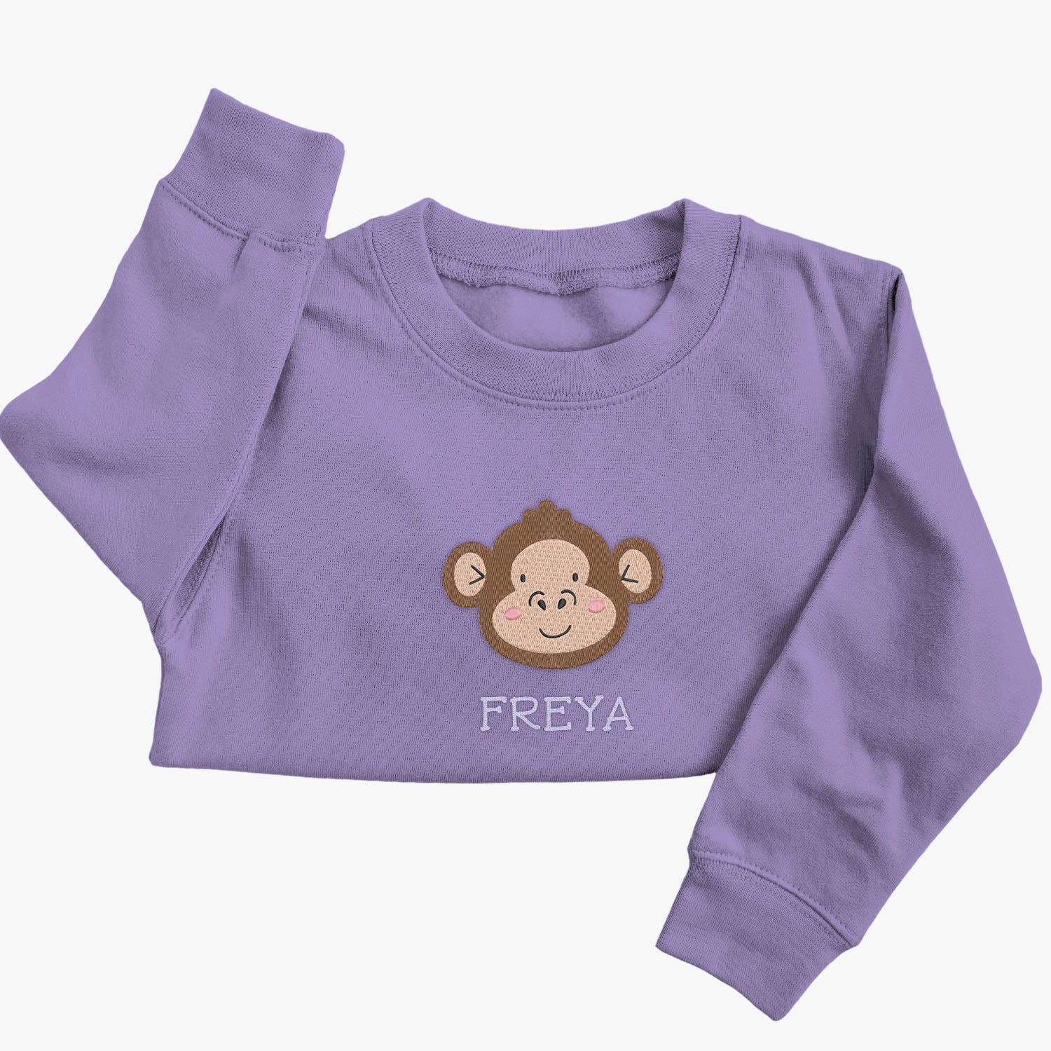 Personalised 'On The Wild Side' Embroidered Children's Monkey Jumper