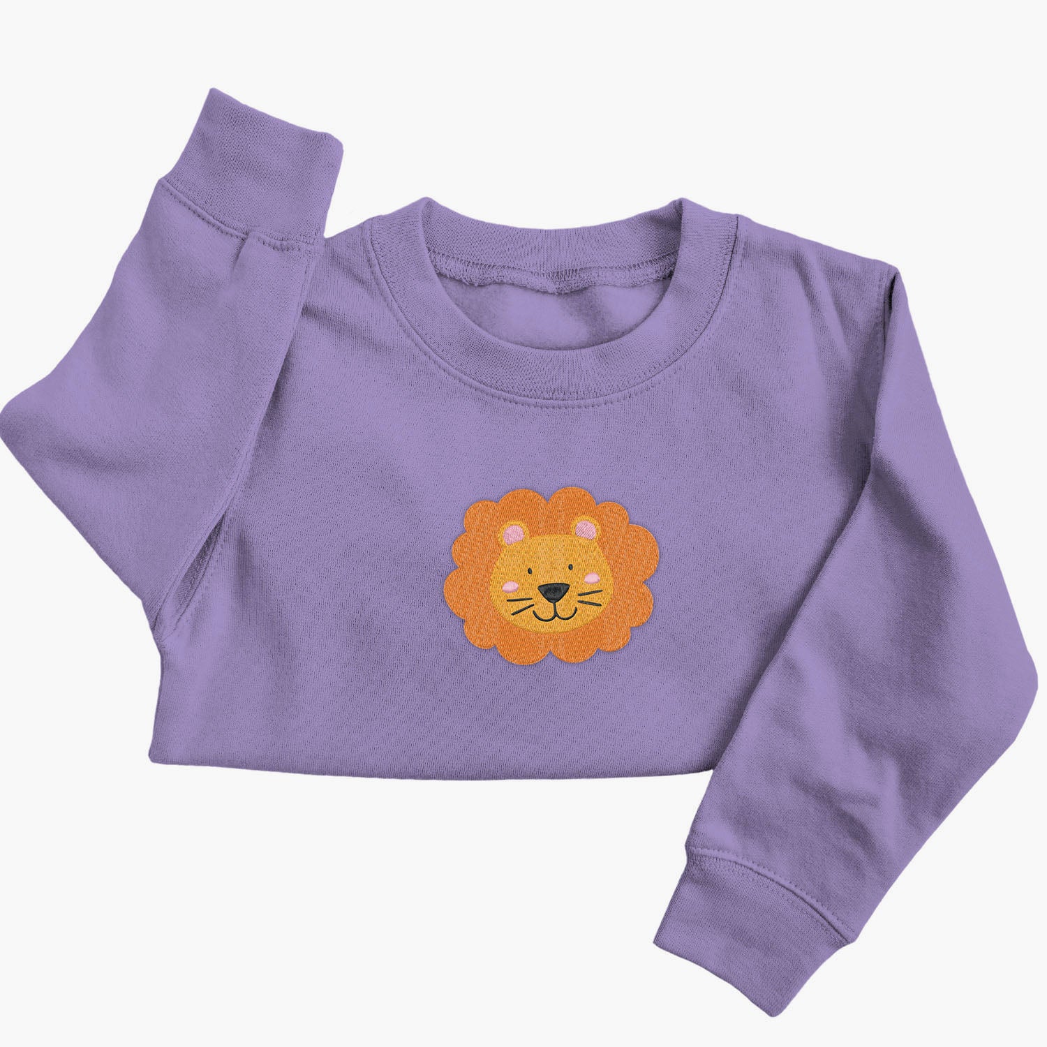 Personalised 'On The Wild Side' Embroidered Children's Lion Jumper