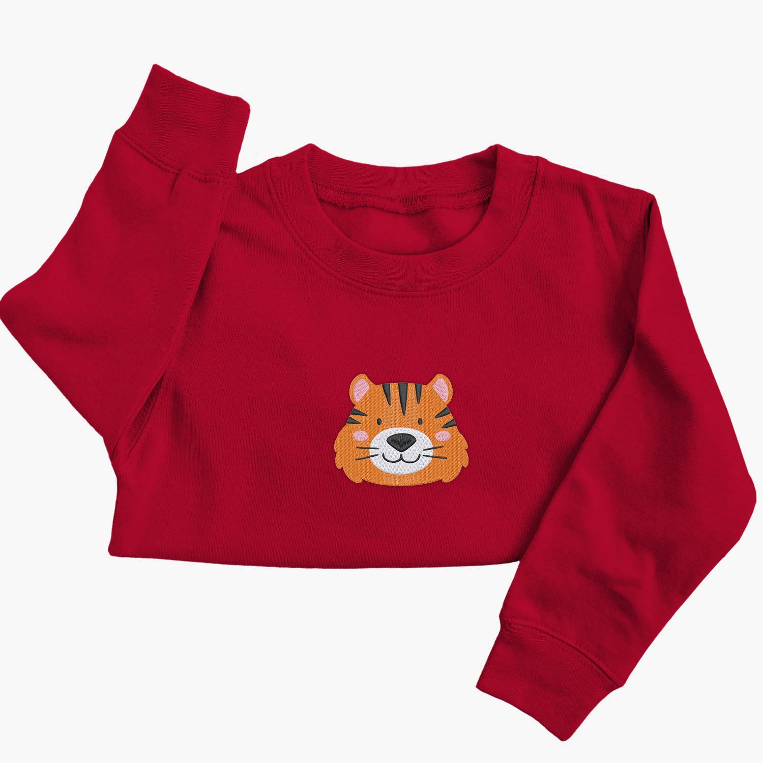 Personalised 'On The Wild Side' Embroidered Children's Tiger Jumper