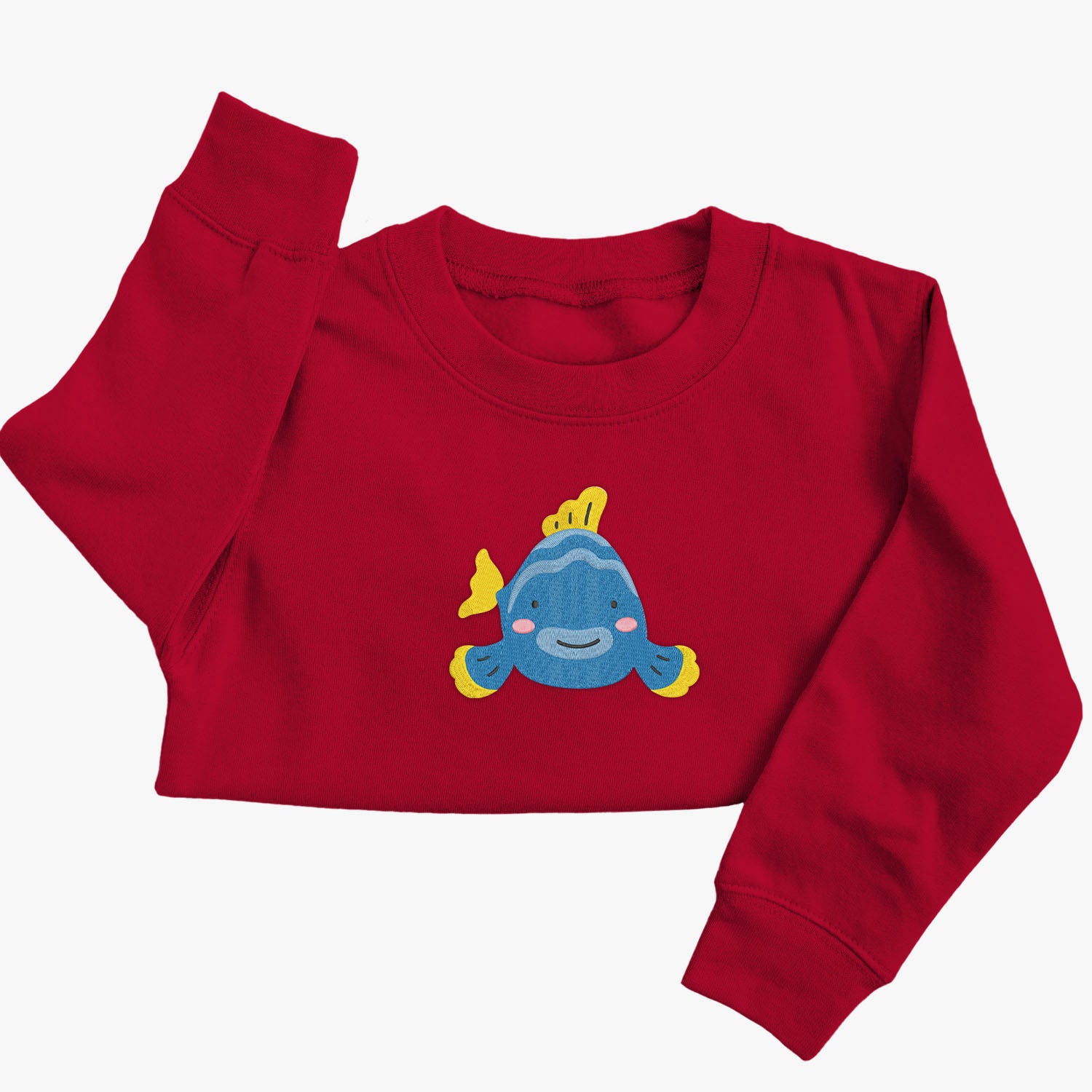 Personalised 'On The Wild Side' Embroidered Children's Fish Jumper