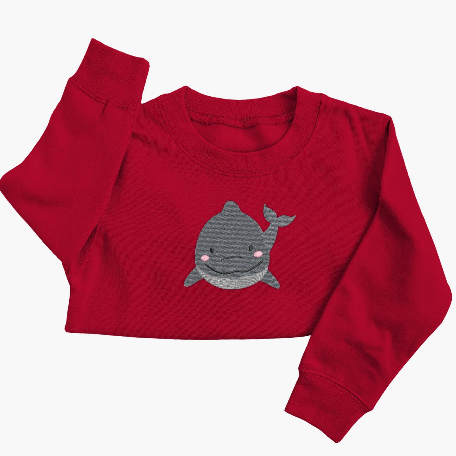 Personalised 'On The Wild Side' Embroidered Children's Dolphin Jumper