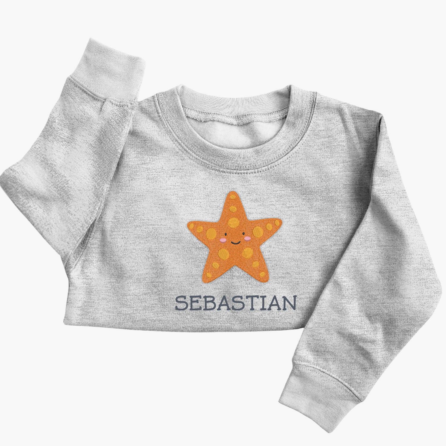 Personalised 'On The Wild Side' Embroidered Children's Starfish Jumper