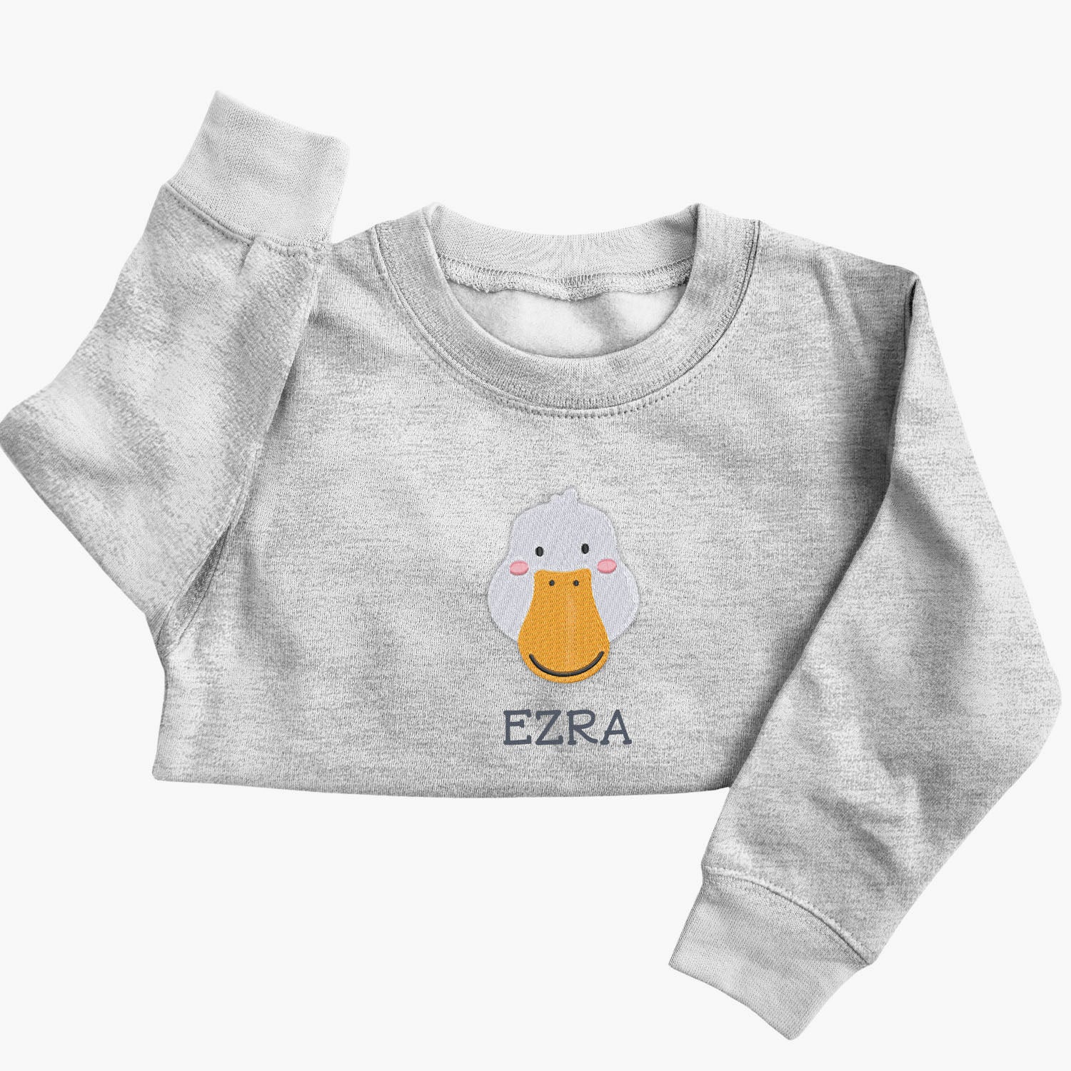 Personalised 'On The Wild Side' Embroidered Children's Duck Jumper