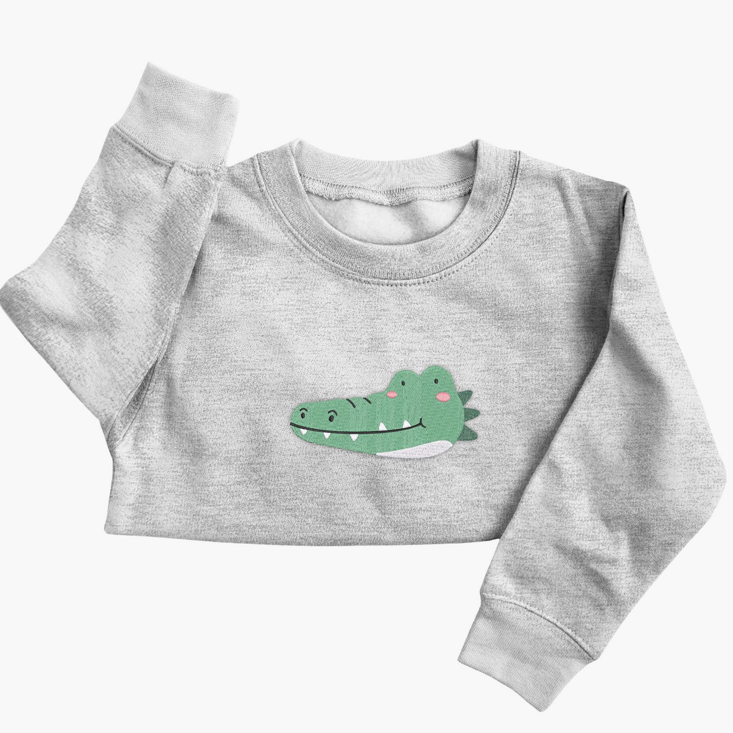 Personalised 'On The Wild Side' Embroidered Children's Crocodile Jumper