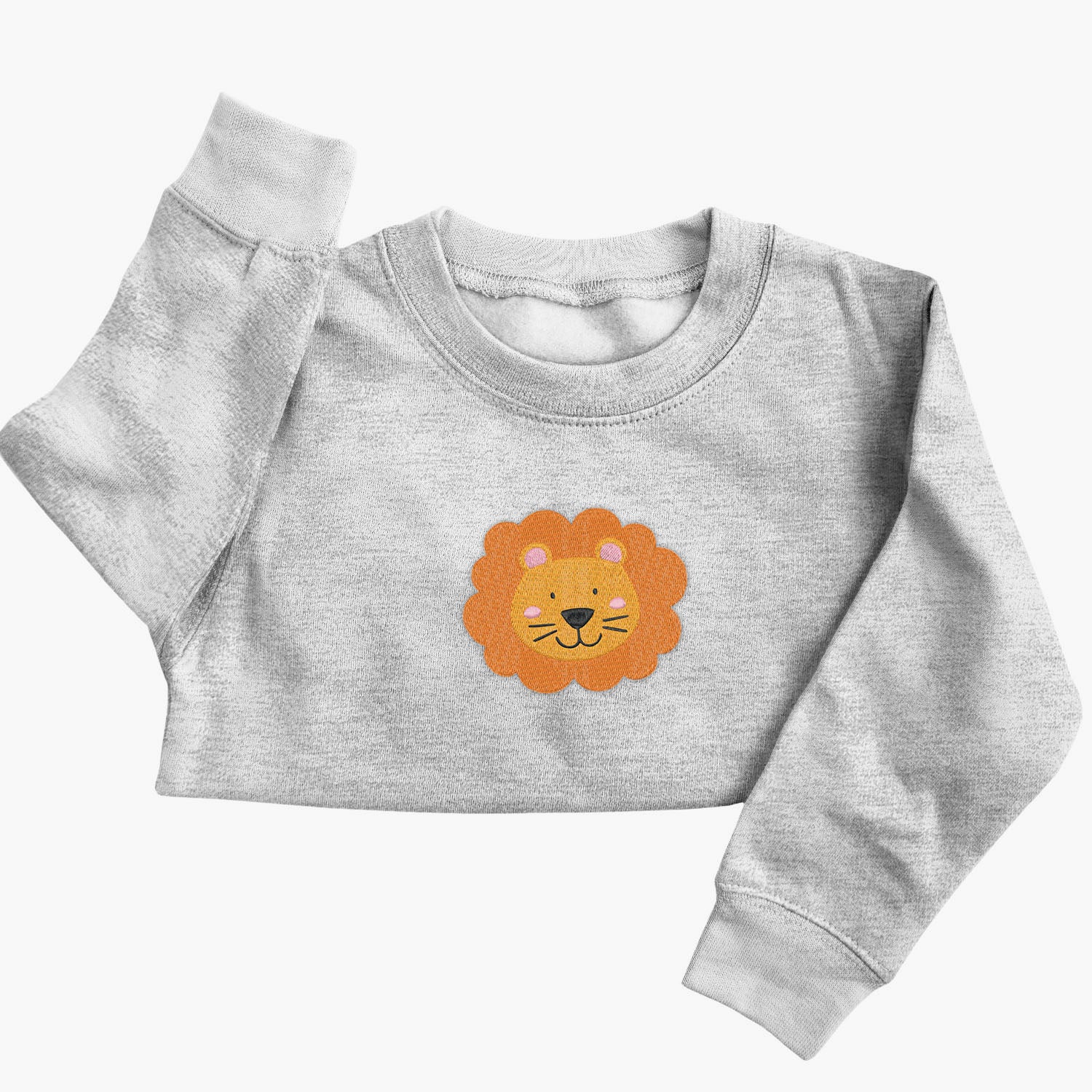 Personalised 'On The Wild Side' Embroidered Children's Lion Jumper